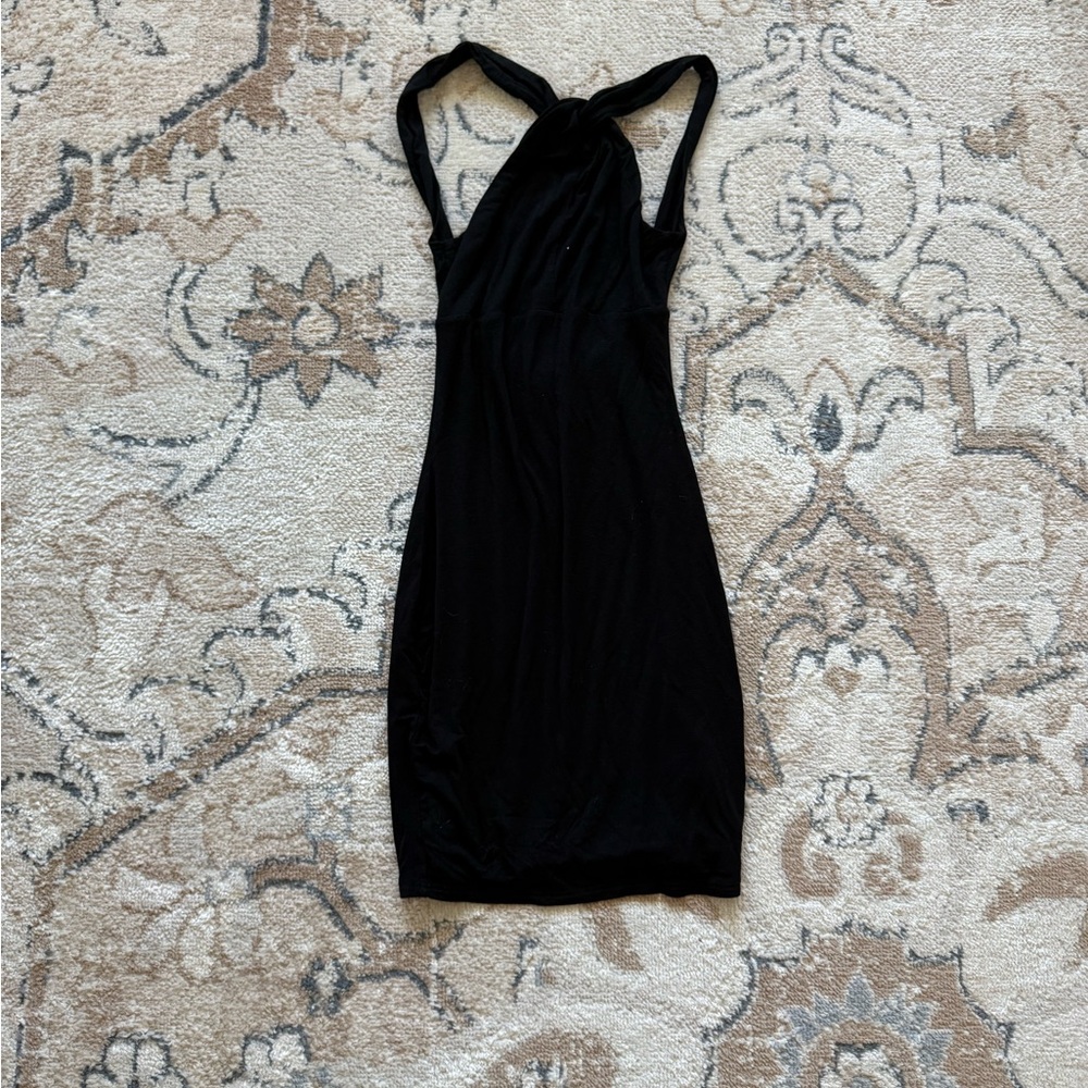 Lulu's Black One Shoulder Bodycon Cocktail Dress